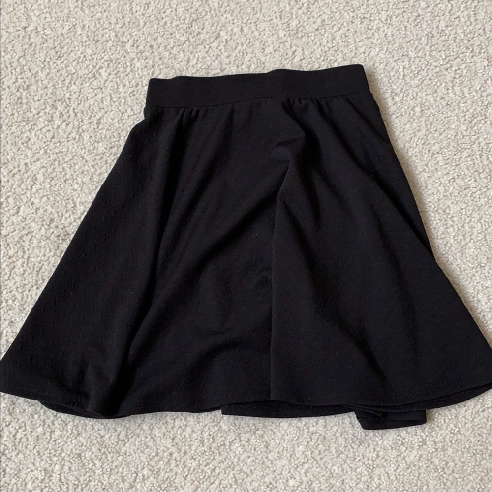 Plain black skirt